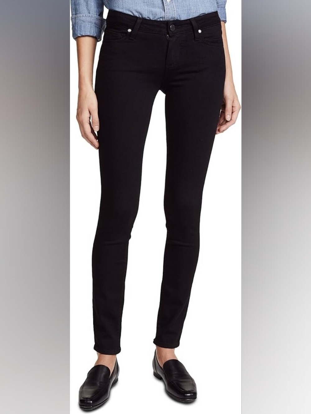 PAIGE Womens Black Verdugo Ankle Denim Pants Size 25